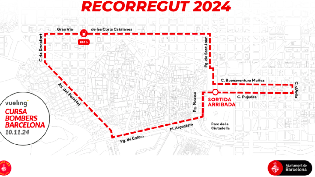 Recorrido Cursa Bombers 2024