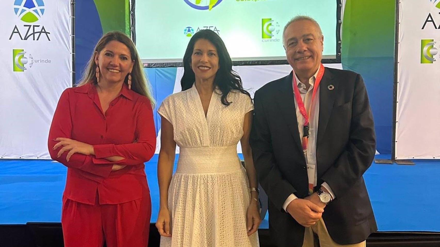 Pere Navarro y Blanca Sorigué durante el congreso