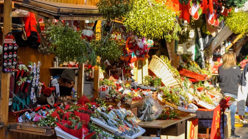 Paradas de una Feria de Navidad en Barcelona