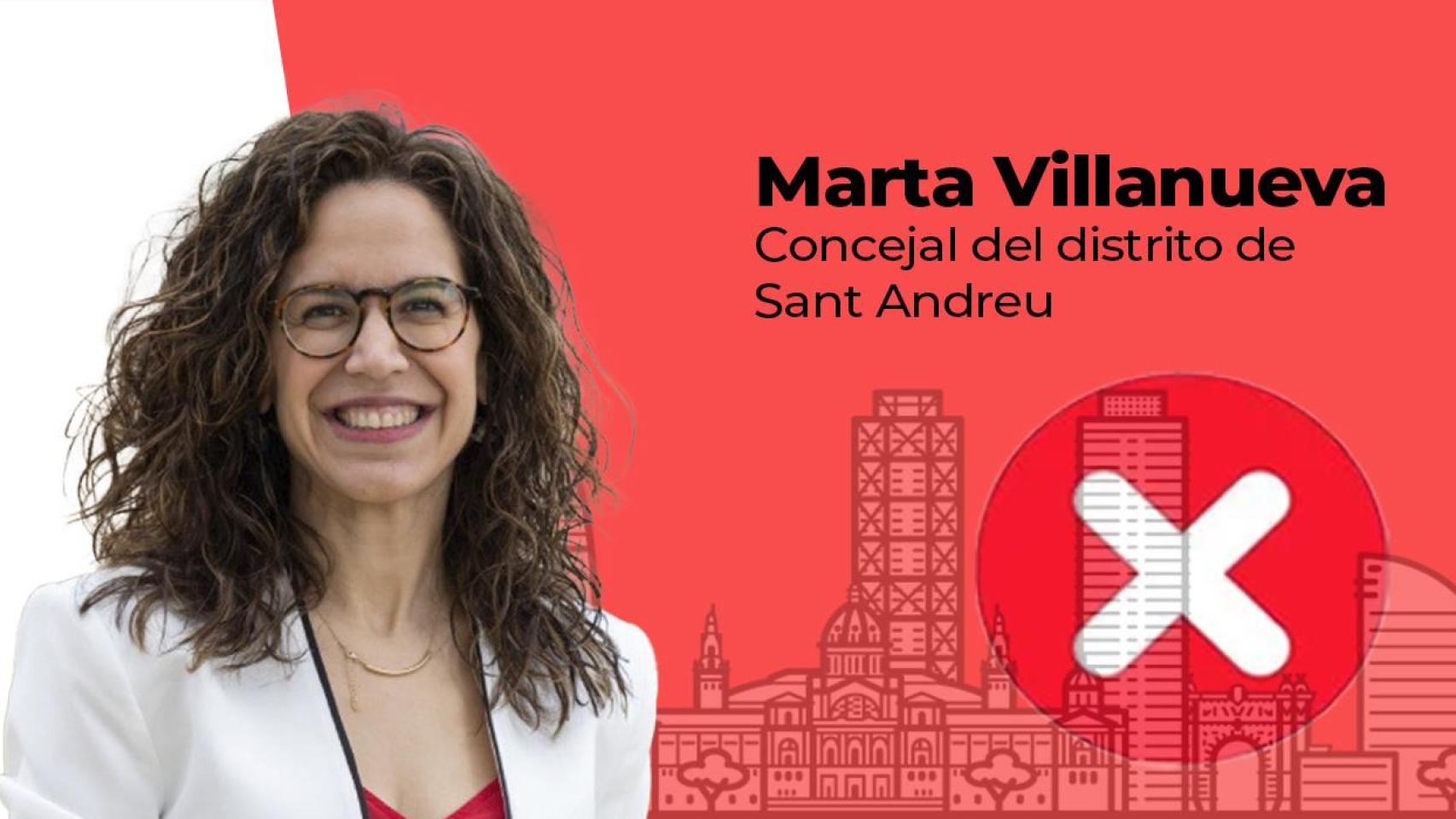 Marta Villanueva, concejal del distrito de Sant Andreu