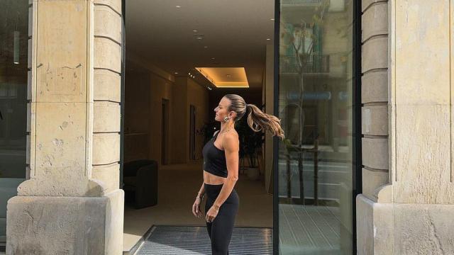 Anna Lewandowska en su nuevo gimnasio de Barcelona