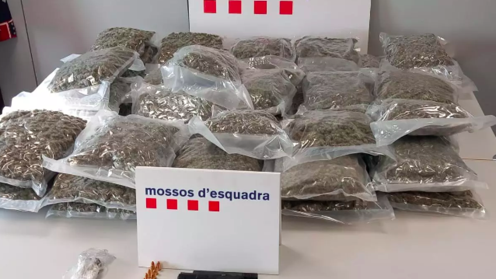 Imagen de la droga requisada