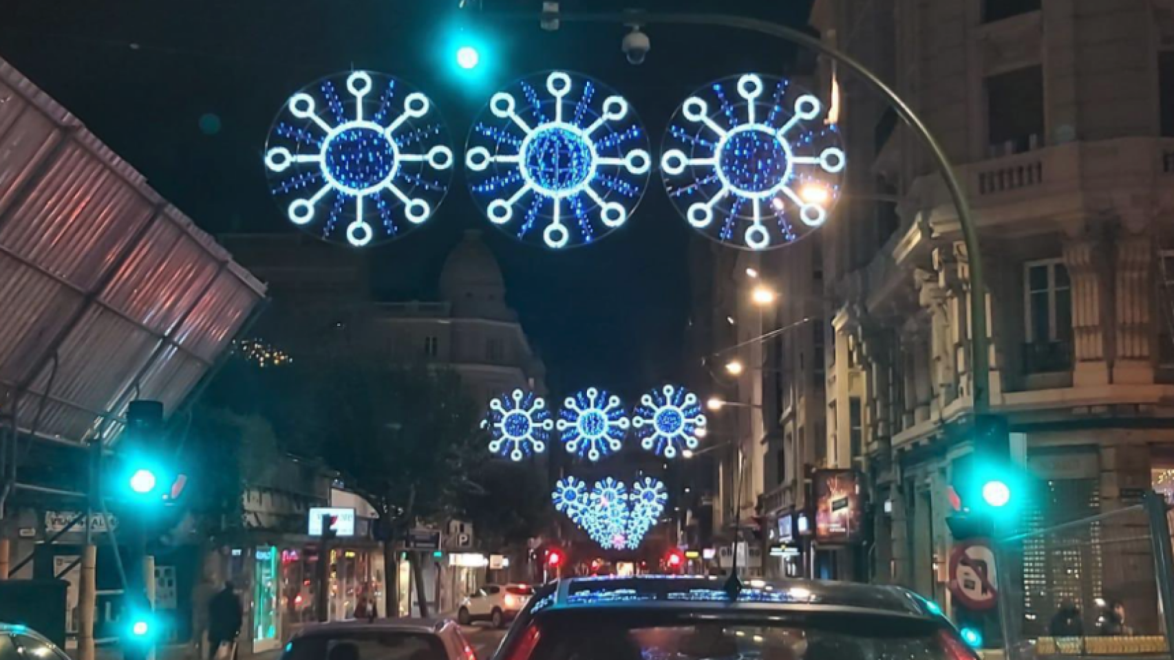 Luces de Navidad en las calles