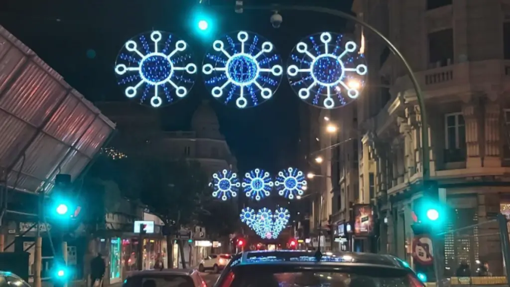 Luces de Navidad en las calles