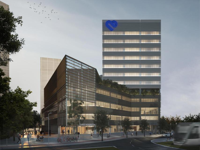 Imagen render del Hospital Vithas Barcelona