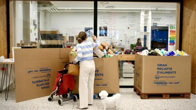 Trabajadores del Banc dels Aliments durante el Gran Recapte