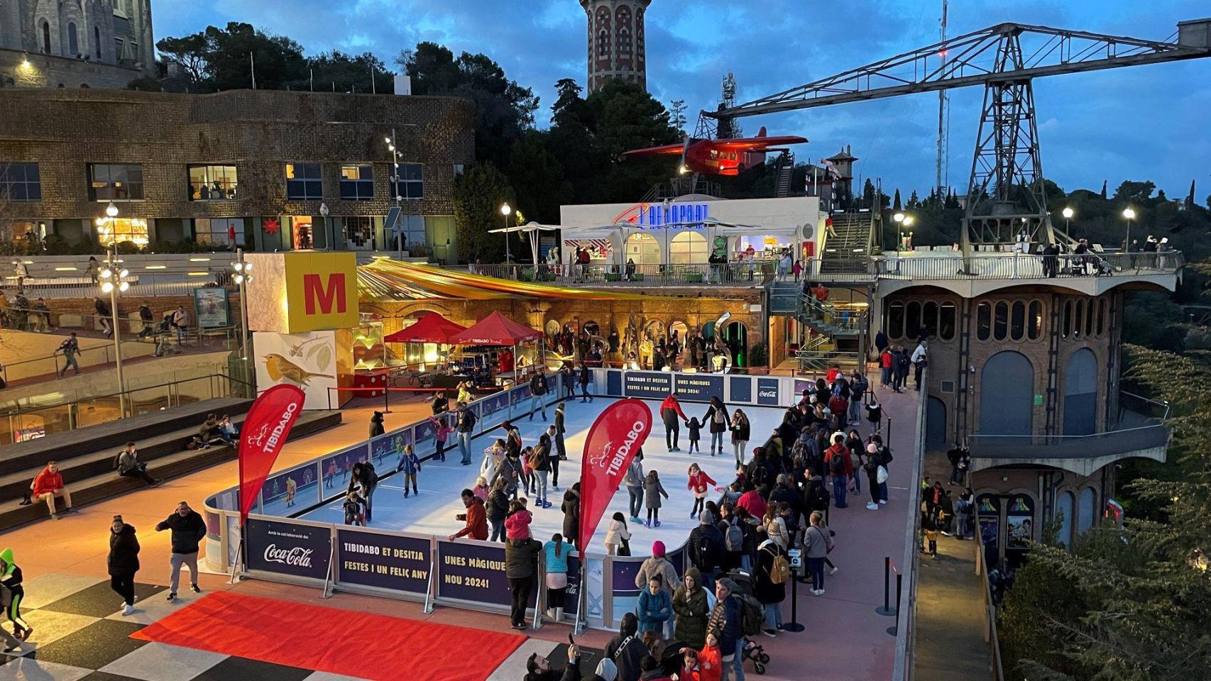 La pista de hielo del Tibidabo