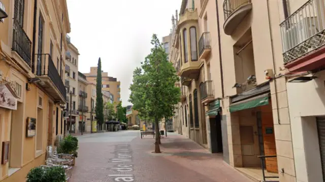 Calle donde se encuentra el bar Petit Palau