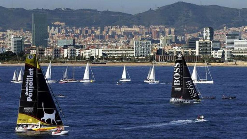 Embarcaciones durante la Barcelona World Race