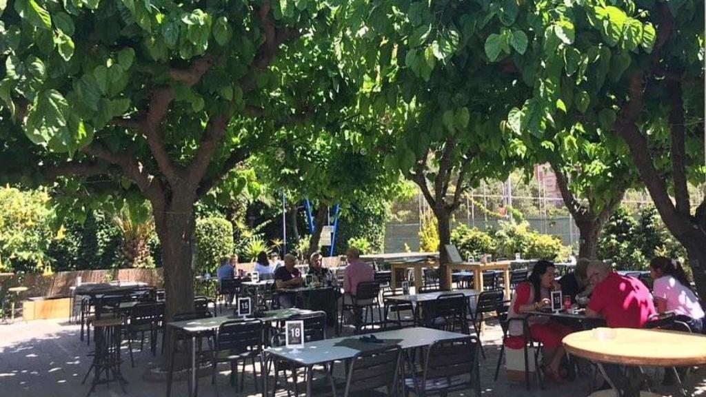 La terraza del antiguo Egalité de Sant Adrià