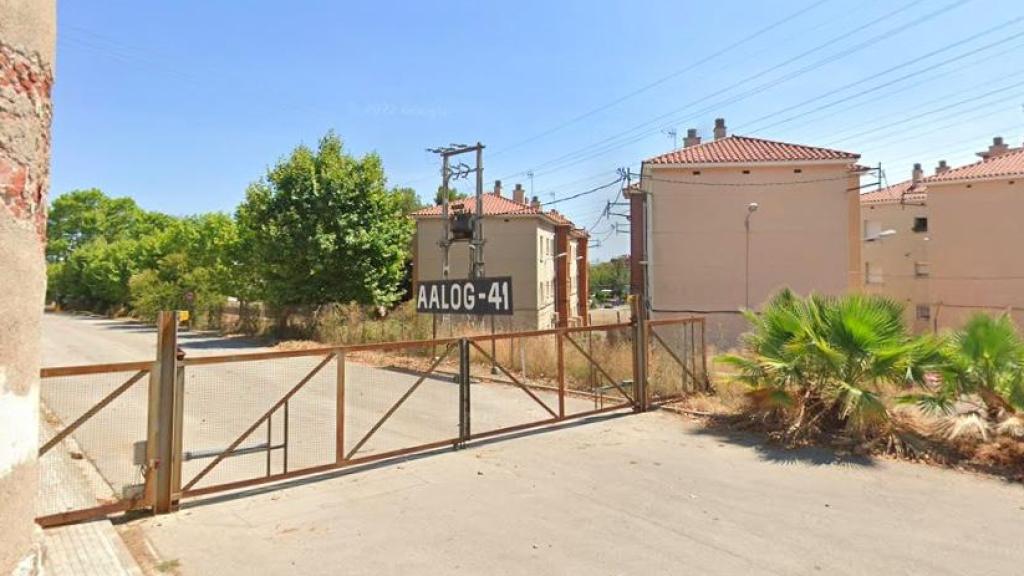 La entrada del cuartel de Santa Eulalia de Sant Boi