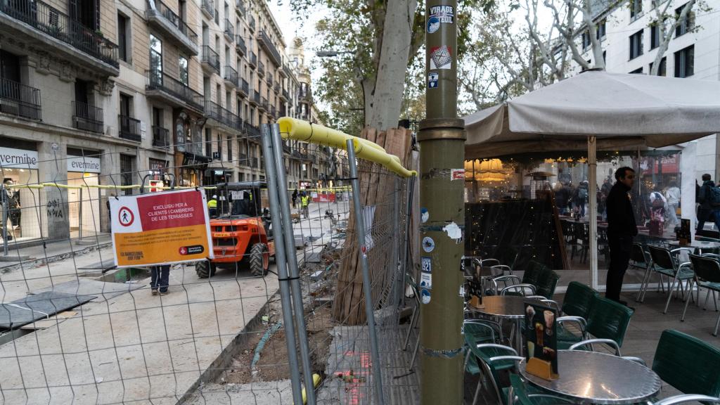 Obras de reforma de la Rambla