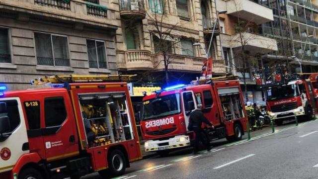 Dotaciones de Bomberos en una imagen de archivo