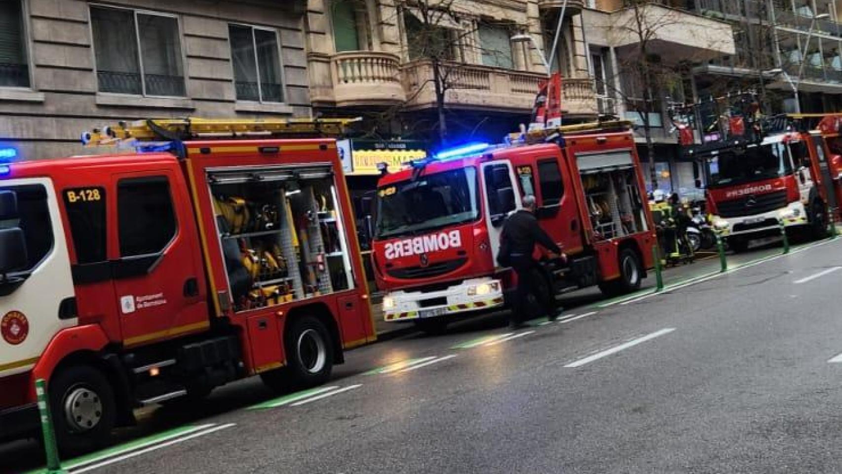 Dotaciones de Bomberos en Balmes