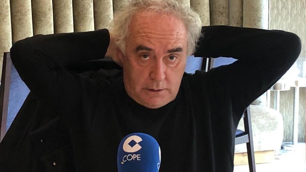 El cocinero Ferran Adrià, en la entrevista con la Cadena Cope y 'Metrópoli'