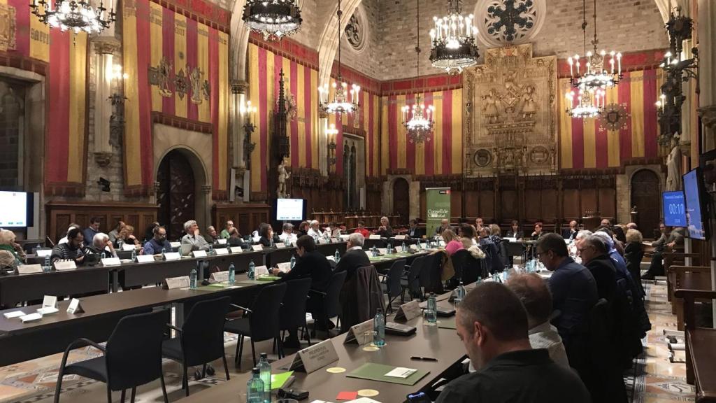 El Consell de Ciutat de Barcelona durante la sesión