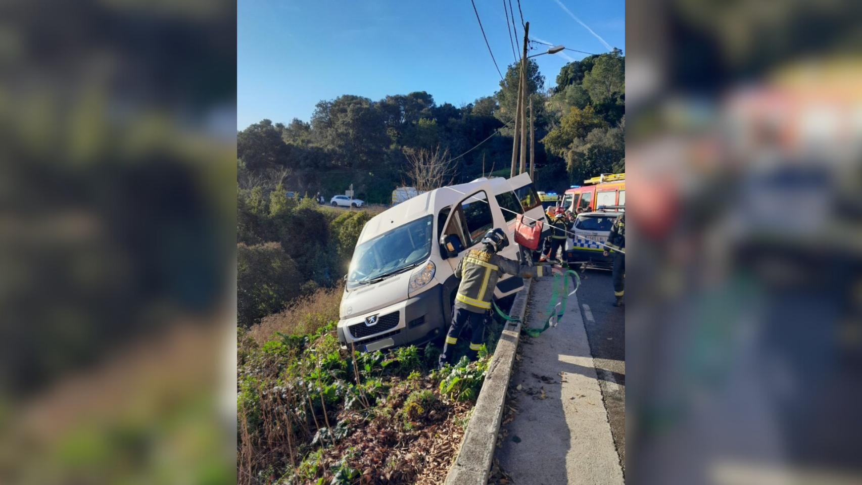 Accidente en Vallvidrera