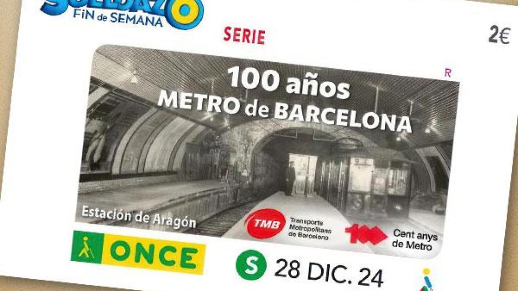 El nuevo cupón de la ONCE: un homenaje al centenario del Metro de Barcelona