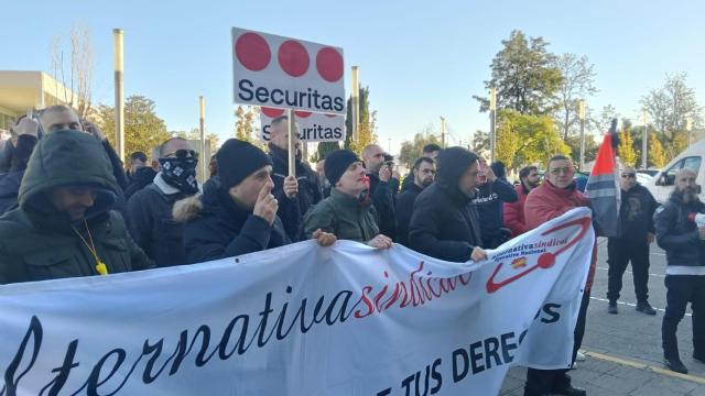 Manifestación de varios sindicatos de trabajadores del metro de Barcelona