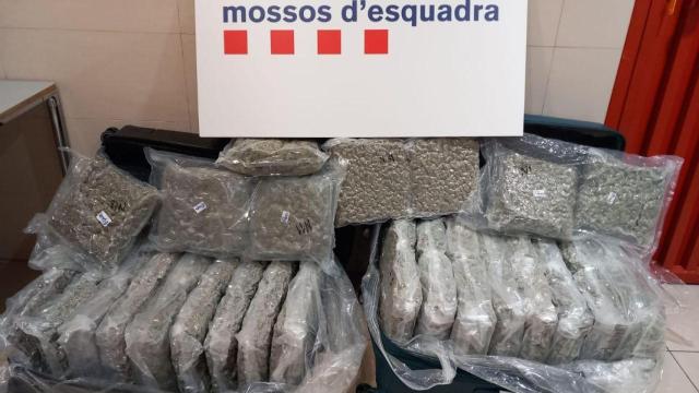 Detenido un hombre de 74 años en el Aeropuerto de Barcelona por llevar dos maletas con 50 kilos de marihuana