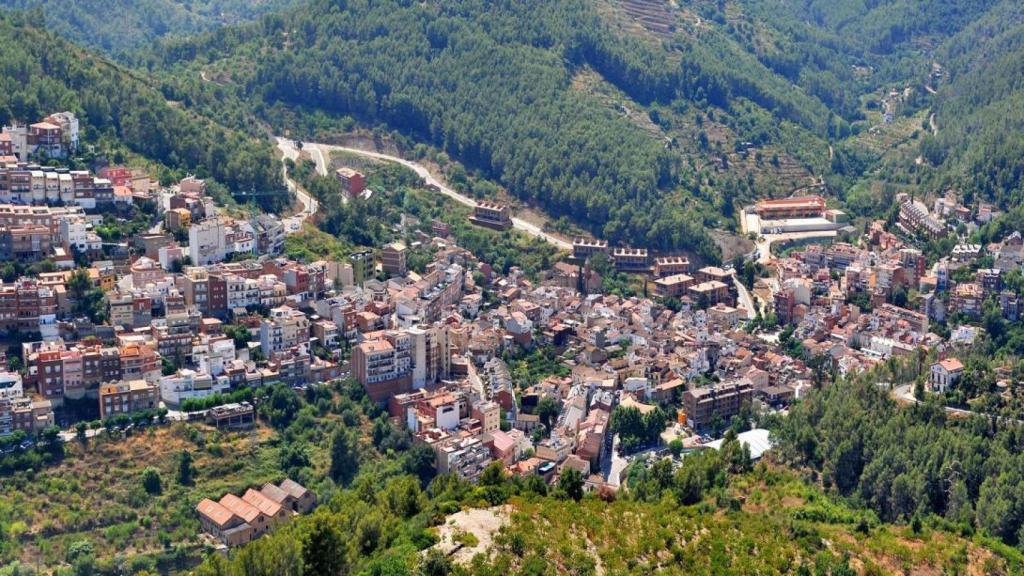 Sant Climent de Llobregat des de l'aire