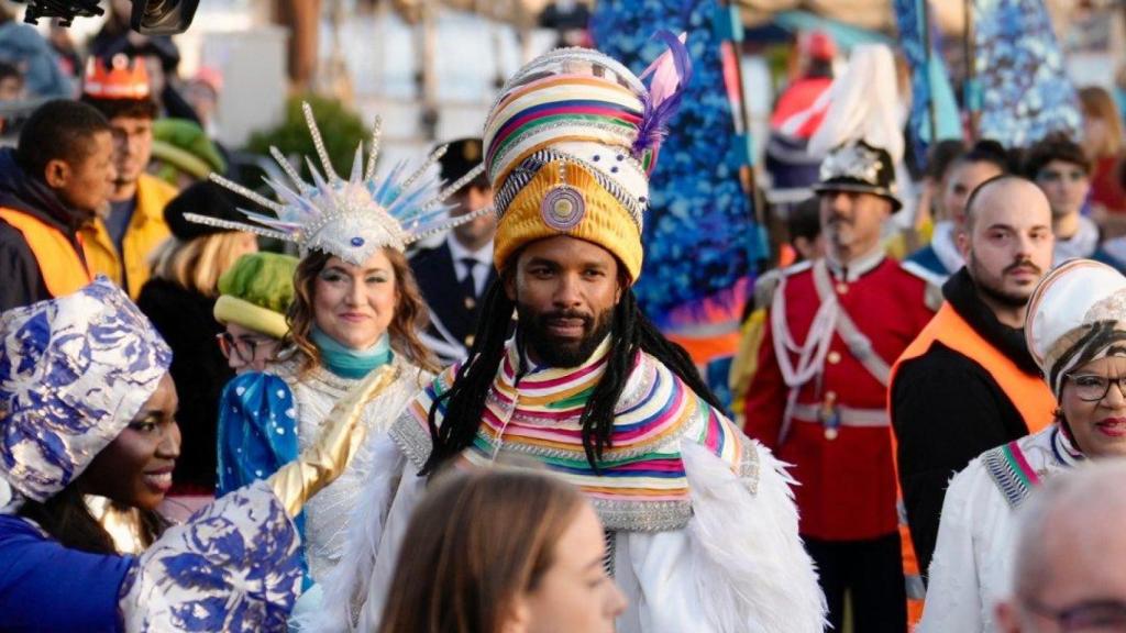 El rey Baltasar en la cabalgata de Barcelona 2025