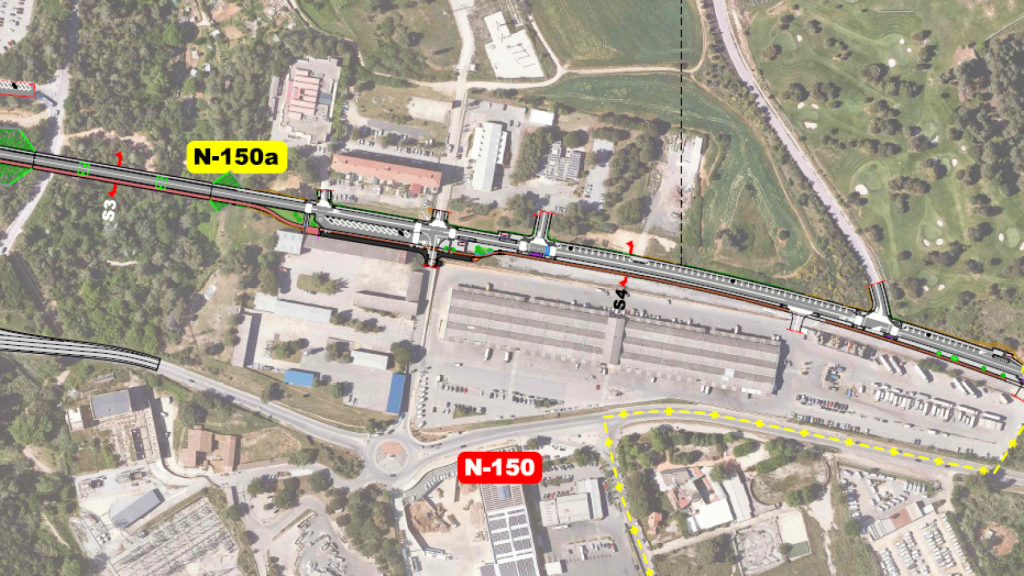 Mapa de las obras en Terrassa y Sabadell