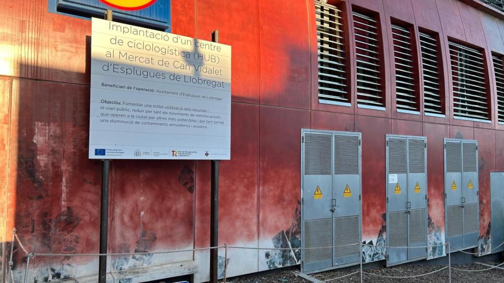 MIcro-hub de ciclològística al Mercat de Can Vidalet d'Esplugues de Llobregat