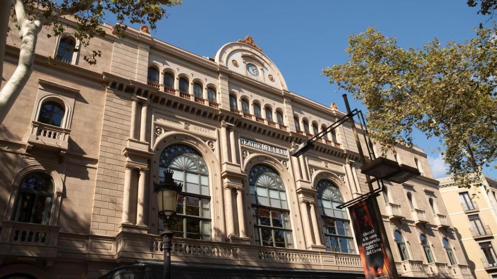 Façana del Teatre del Liceu, a 13 de setembre de 2023, a Barcelona