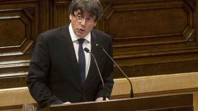 Carles Puigdemont es un perfil de político antagonista al que representa Batlle / EFE