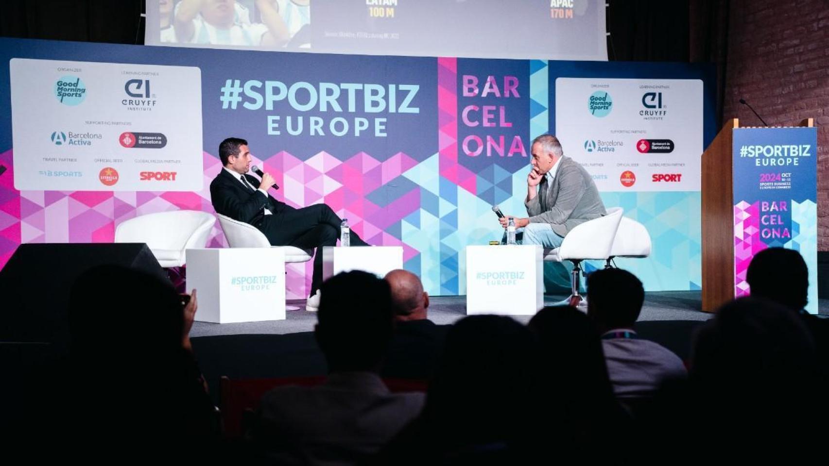 Conferencia durante una edición de Sportbiz en Barcelona