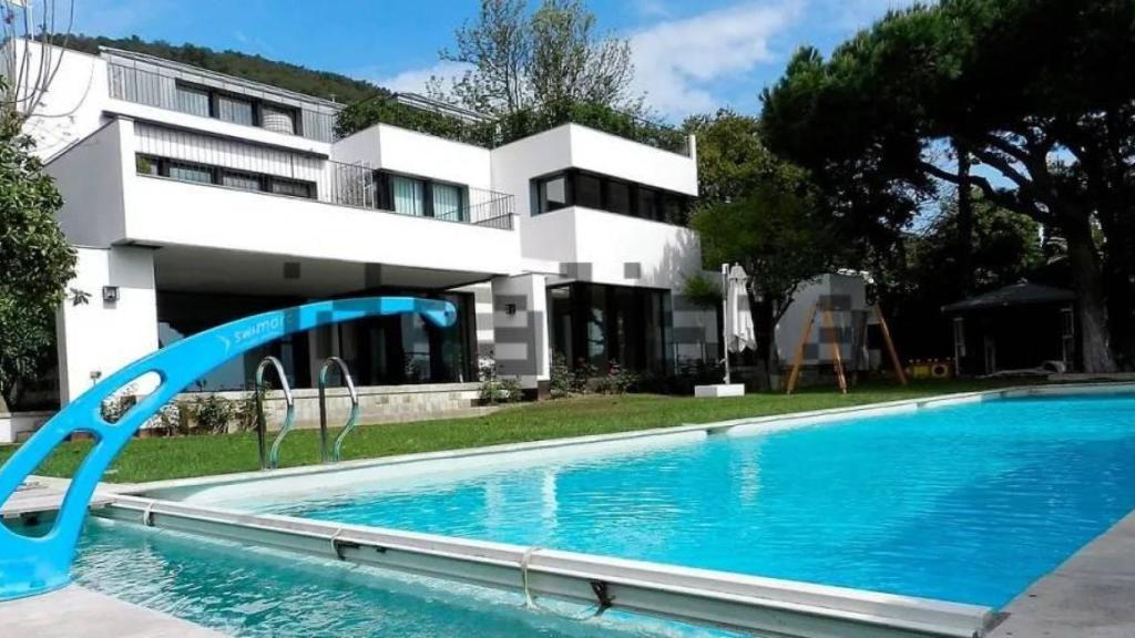 La piscina en la casa de Pep Guardiola en Pedralbes