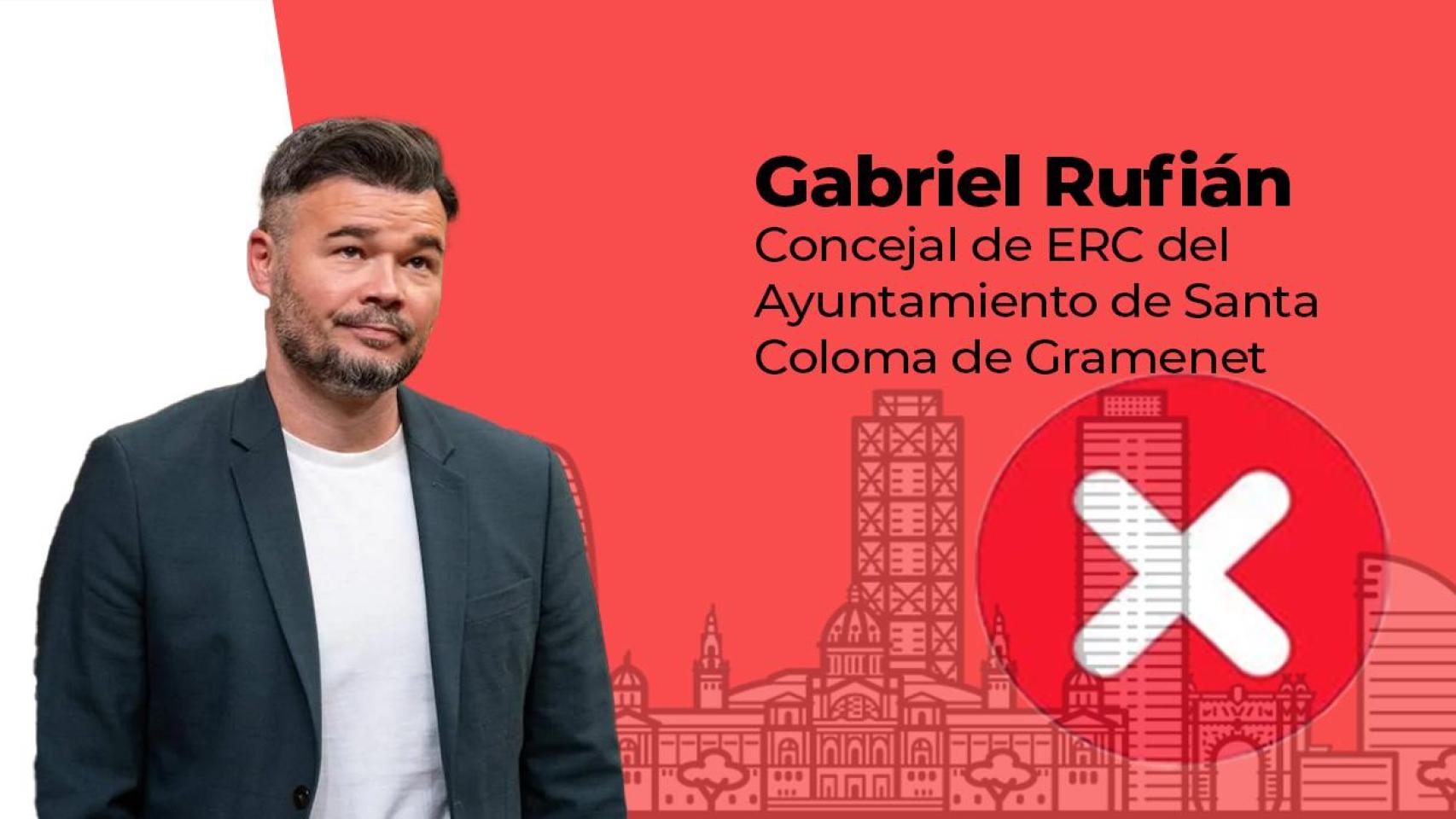 Gabriel Rufián, diputado y concejal de ERC en Santa Coloma