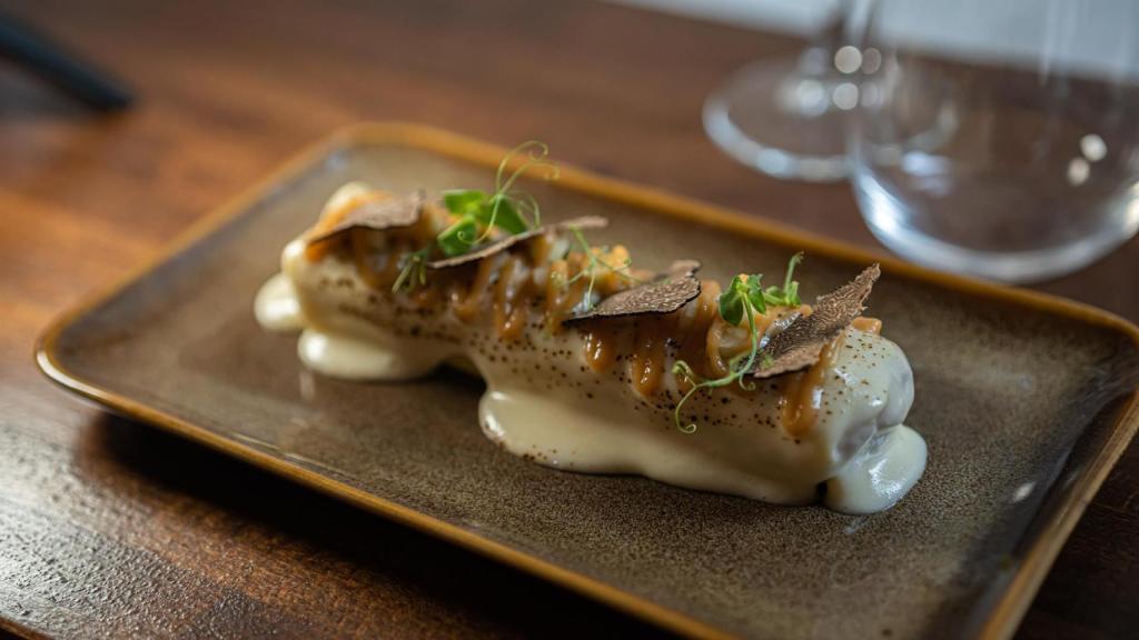 Un plato de l'Antiquari Gastronòmic de Barcelona