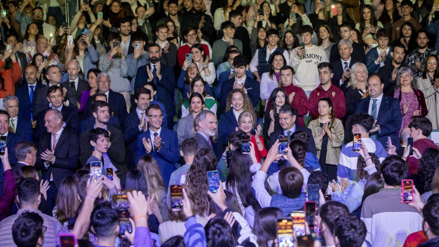 El rey en el Tour del talento 2024 de la Fundación Princesa de Girona