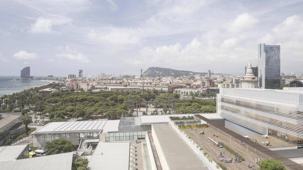 Render de la ampliación del Hospital del Mar