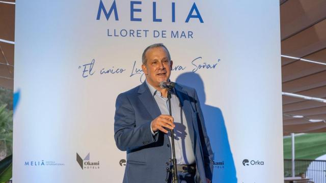 Álvaro Domínguez, director del Hotel Meliá Lloret de Mar durante su inauguración