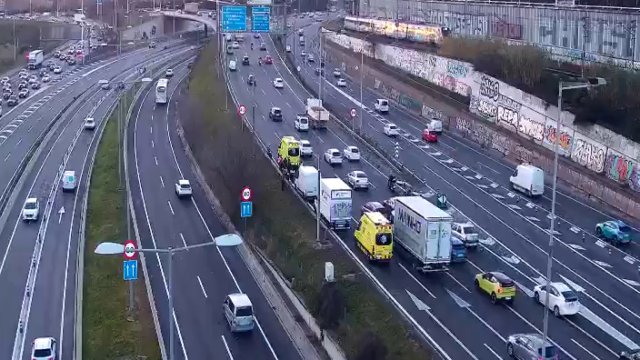 Accidente en la entrada de Barcelona a 30 de enero de 2025