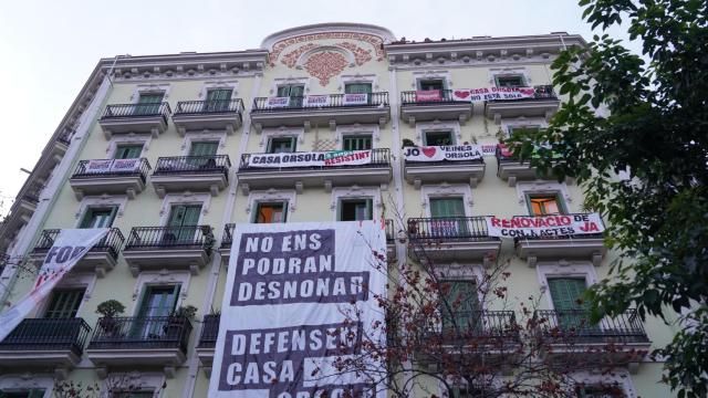 La Casa Orsola de Barcelona antes del desalojo de este viernes, 31 de enero