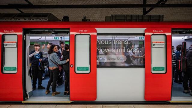 Un vagón del metro de Barcelona