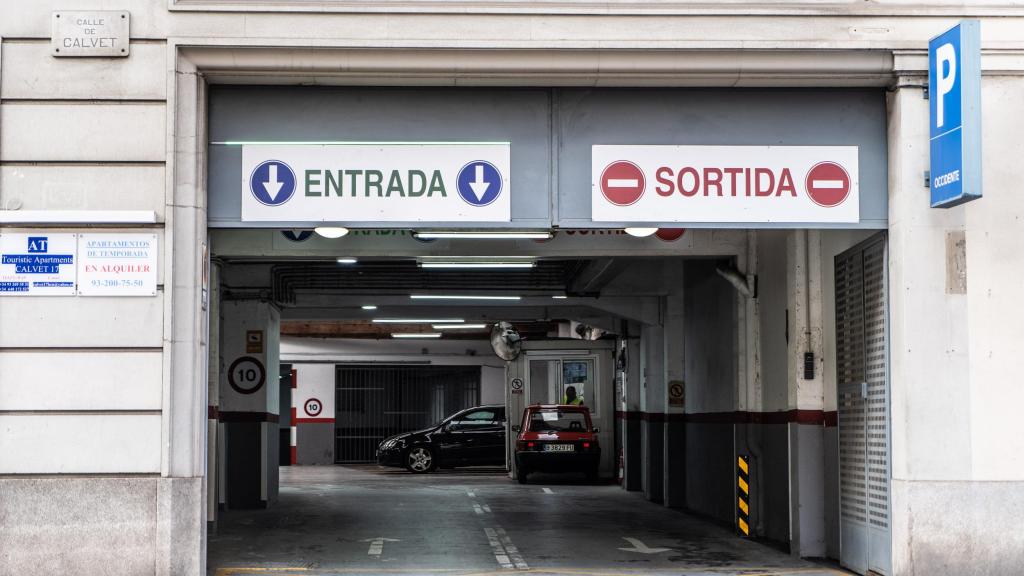 Imagen de archivo de un parking del centro de Barcelona