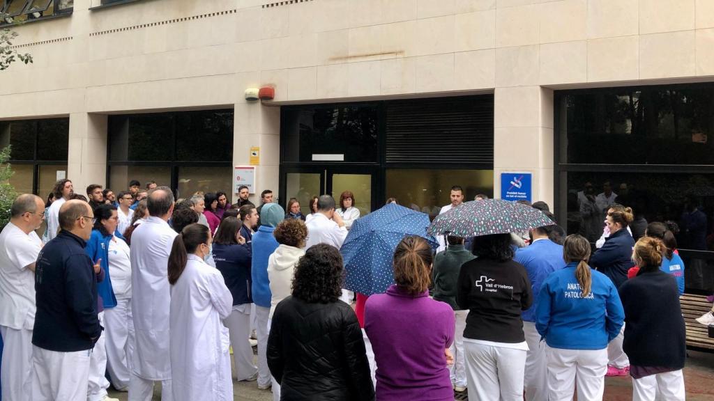 Asamblea de los TSS en el Hospital Vall d'Hebron