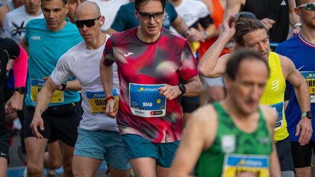 Salvador Illa en la Media Maratón de Barcelona