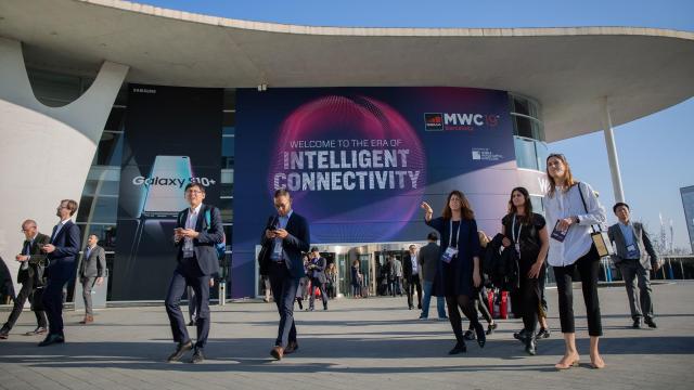 Asistentes a una edición anterior del Mobile World Congress en Barcelona