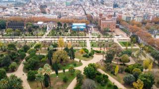 Vista aérea del entorno de la Ciutadella