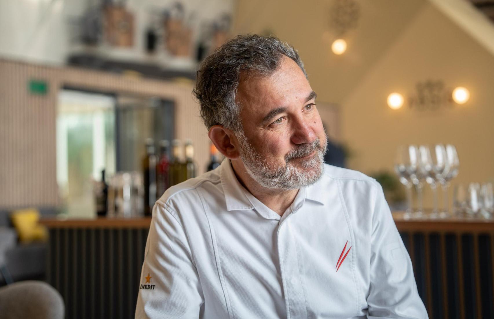 Albert Raurich, chef del restaurante Absis, durante una entrevista con Metrópoli