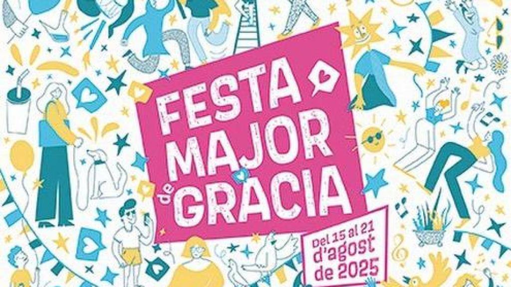 Cartel de las Fiestas de Gràcia 2025