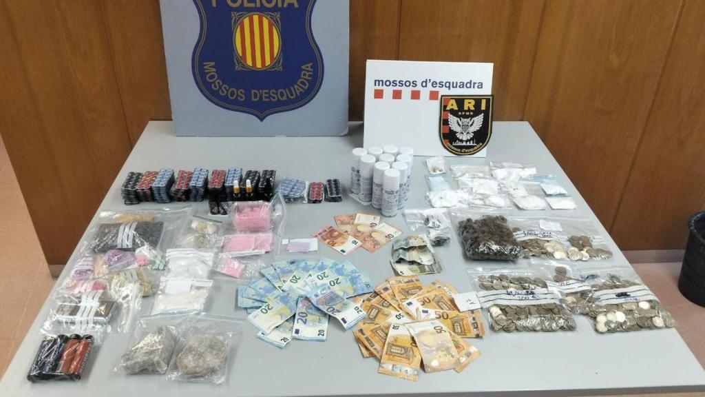 Drogas requisadas por los Mossos en una operación en El EIxample