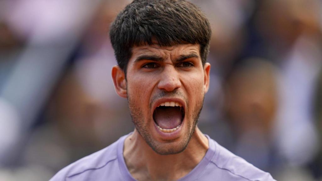 Carlos Alcaraz durante la final del Barcelona Open Banc Sabadell-Trofeo Conde de Godó