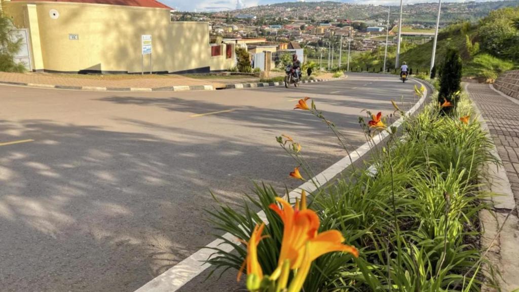 Una calle de Kigali (Ruanda).